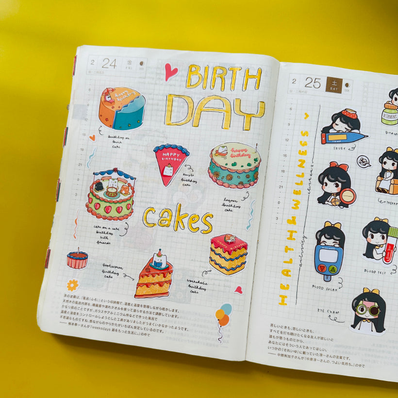 Birthday Cakes | Neko Veggies | N016a