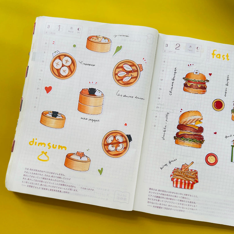 Dimsum  Stickers | Neko Veggies Food
