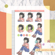 Bibliophile | Time to Unwind | Just Dolls Stickers | J093