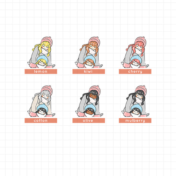 Mother and Daughter | Just Dolls Stickers | J095