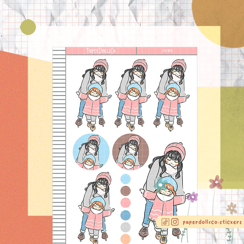 Mother and Daughter | Just Dolls Stickers | J095