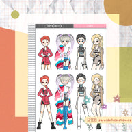 Black Pink Kpop | Just Dolls Stickers | j132