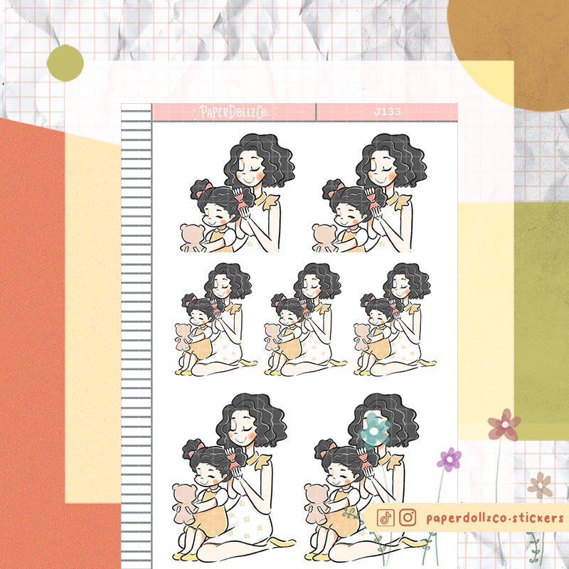 Mother and Daughter | Just Dolls Stickers | J133