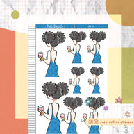 Wine Day | Just Dolls Stickers | J140