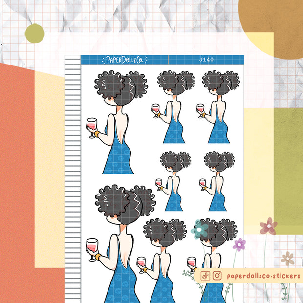 Wine Day | Just Dolls Stickers | J140
