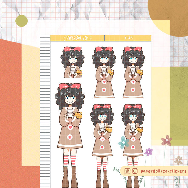 Ginger Bread Costume | Just Dolls Stickers | J145