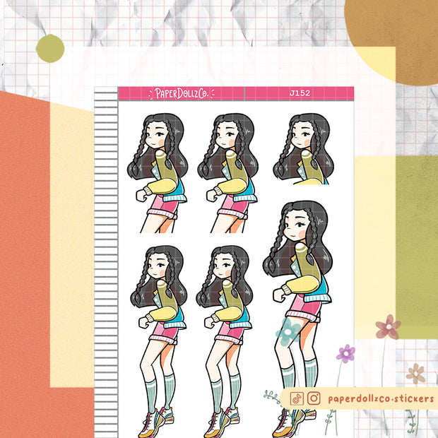90's Sneaker Game | Back When 90's | Just Dolls Stickers | J152