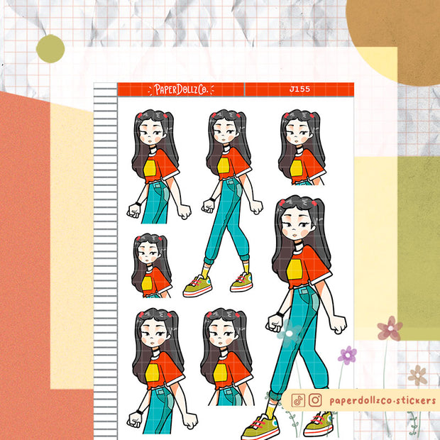 90's School | Back When 90's | Just Dolls Stickers | J155