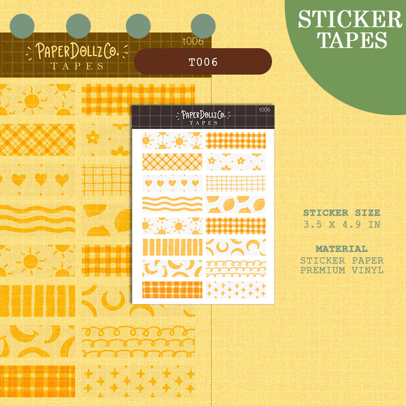 Sticker Tapes | PaperDollzCo | t006