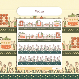 Paperdollzco | A5 Border Sticker | w010