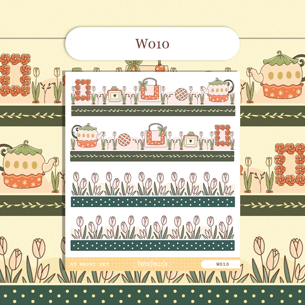 Paperdollzco | A5 Border Sticker | w010