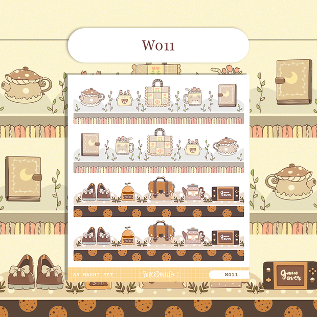 Paperdollzco | A5 Border Sticker | w011