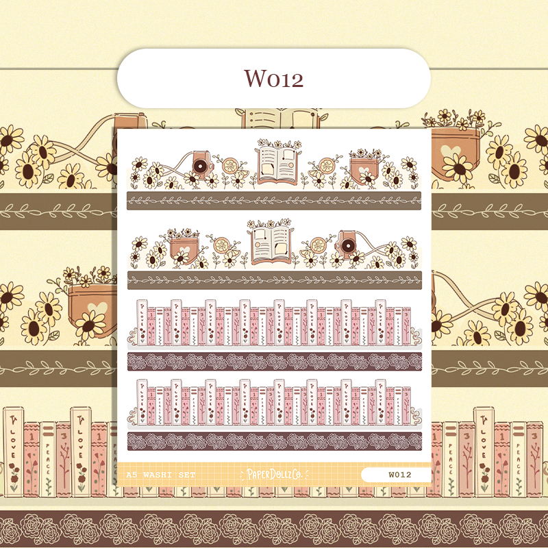 Paperdollzco | A5 Border Sticker | w012