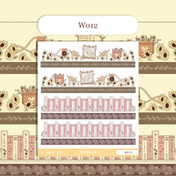 Paperdollzco | A5 Border Sticker | w012