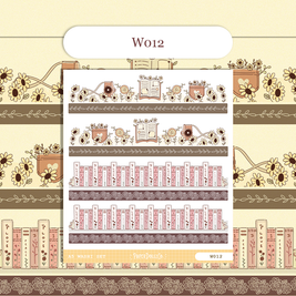 Paperdollzco | A5 Border Sticker | w012