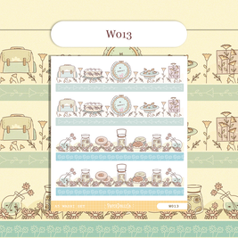 Paperdollzco | A5 Border Sticker | w013