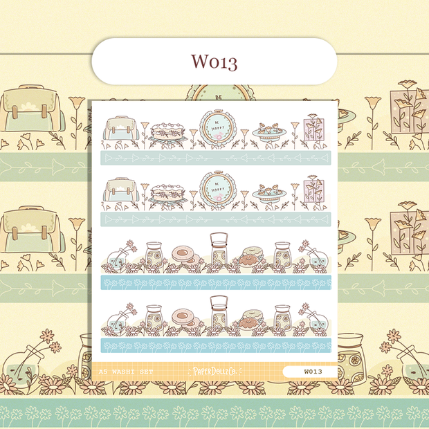 Paperdollzco | A5 Border Sticker | w013