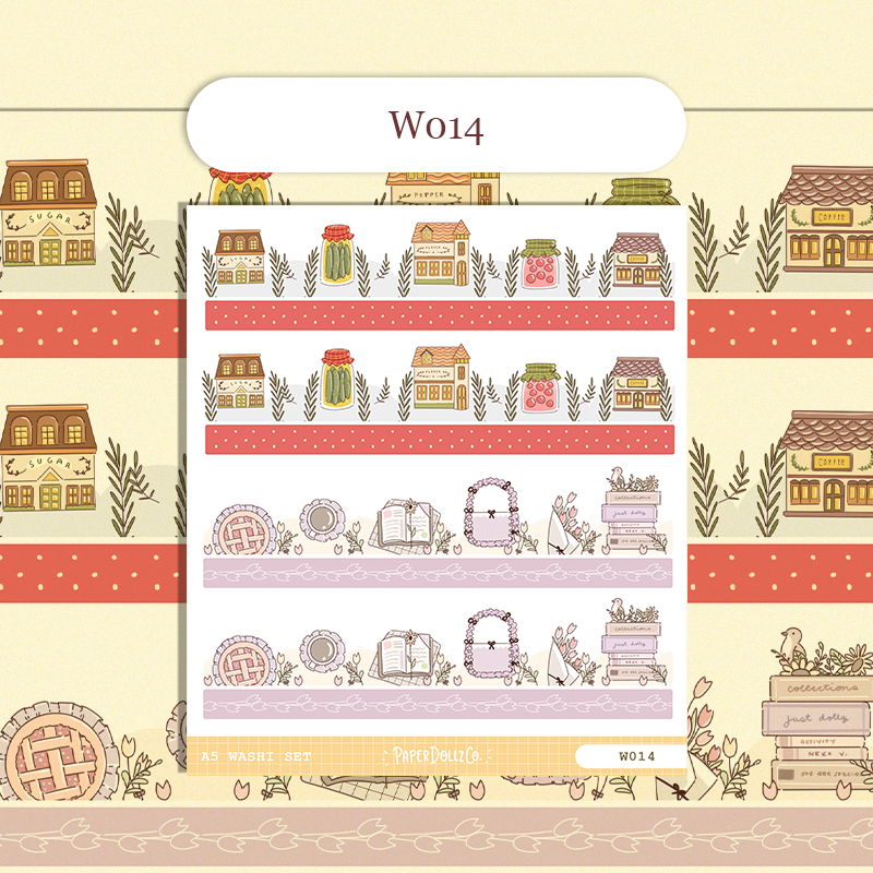 Paperdollzco | A5 Border Sticker | w014