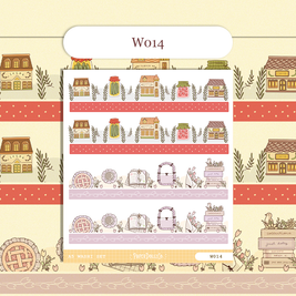 Paperdollzco | A5 Border Sticker | w014