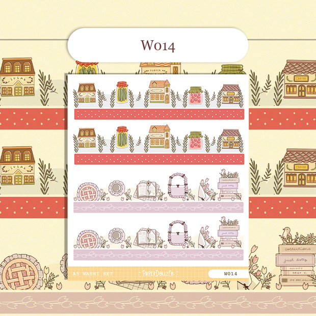 Paperdollzco | A5 Border Sticker | w014
