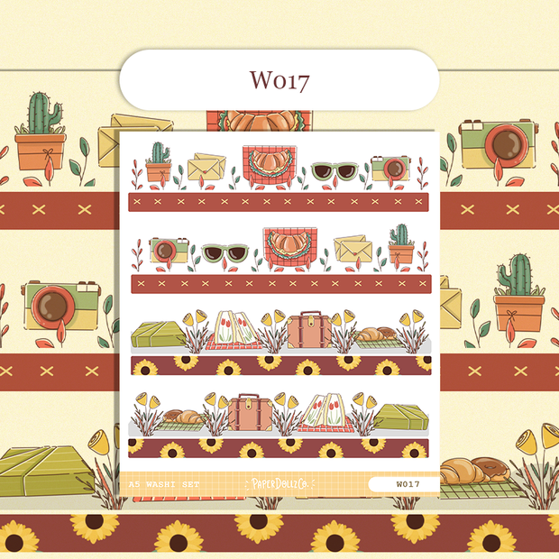 Paperdollzco | A5 Border Sticker | w017