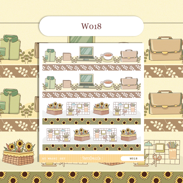 Paperdollzco | A5 Border Sticker | w018