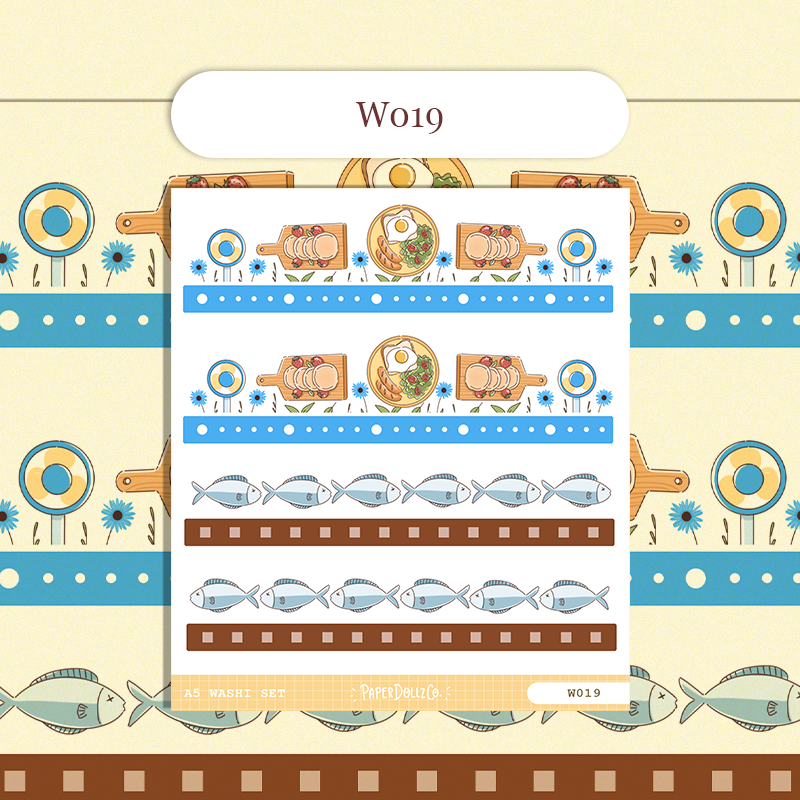 Paperdollzco | A5 Border Sticker | w019