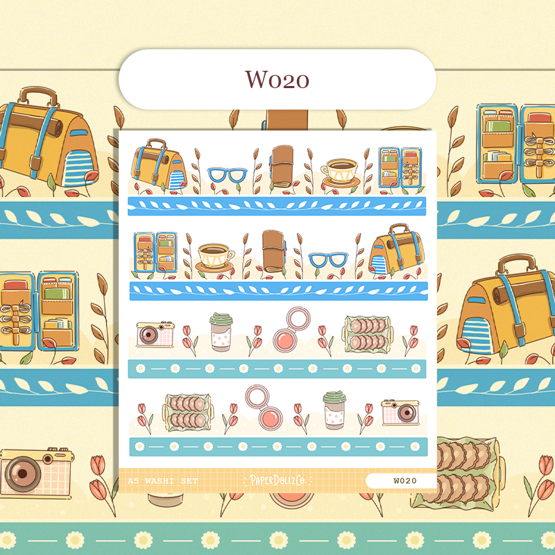 Paperdollzco | A5 Border Sticker | w020