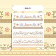 Paperdollzco | A5 Border Sticker | w022