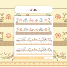 Paperdollzco | A5 Border Sticker | w022