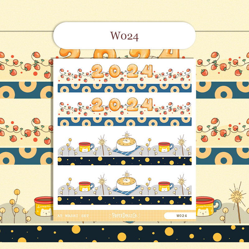 Paperdollzco | A5 Border Sticker | w024
