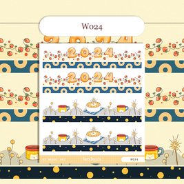 Paperdollzco | A5 Border Sticker | w024