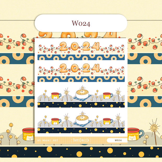 Paperdollzco | A5 Border Sticker | w024