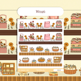 Paperdollzco | A5 Border Sticker | w026