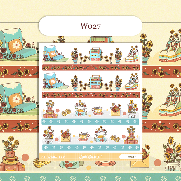 Paperdollzco | A5 Border Sticker | w027