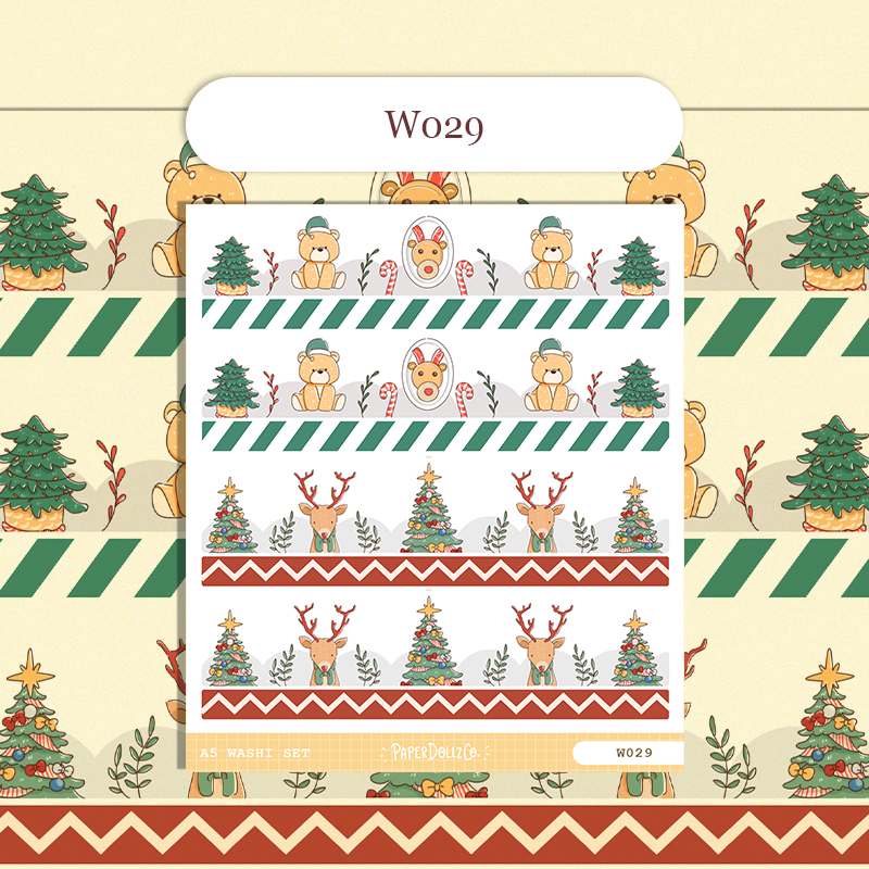 Paperdollzco | A5 Border Sticker | w029