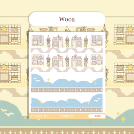 Paperdollzco | A5 Border Sticker | w002