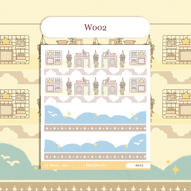 Paperdollzco | A5 Border Sticker | w002