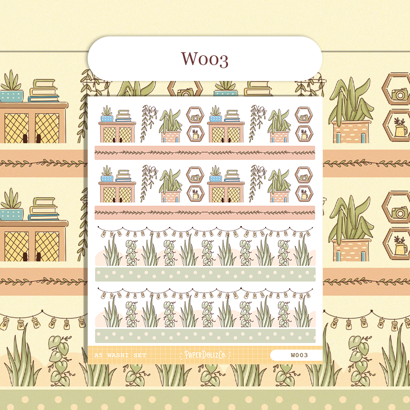 Paperdollzco | A5 Border Sticker | w003