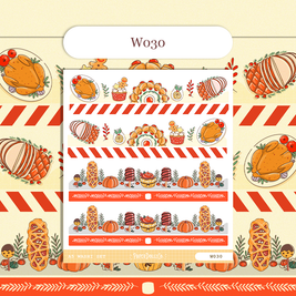 Paperdollzco | A5 Border Sticker | w030