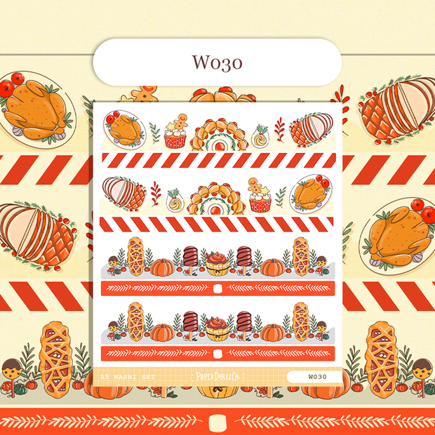 Paperdollzco | A5 Border Sticker | w030