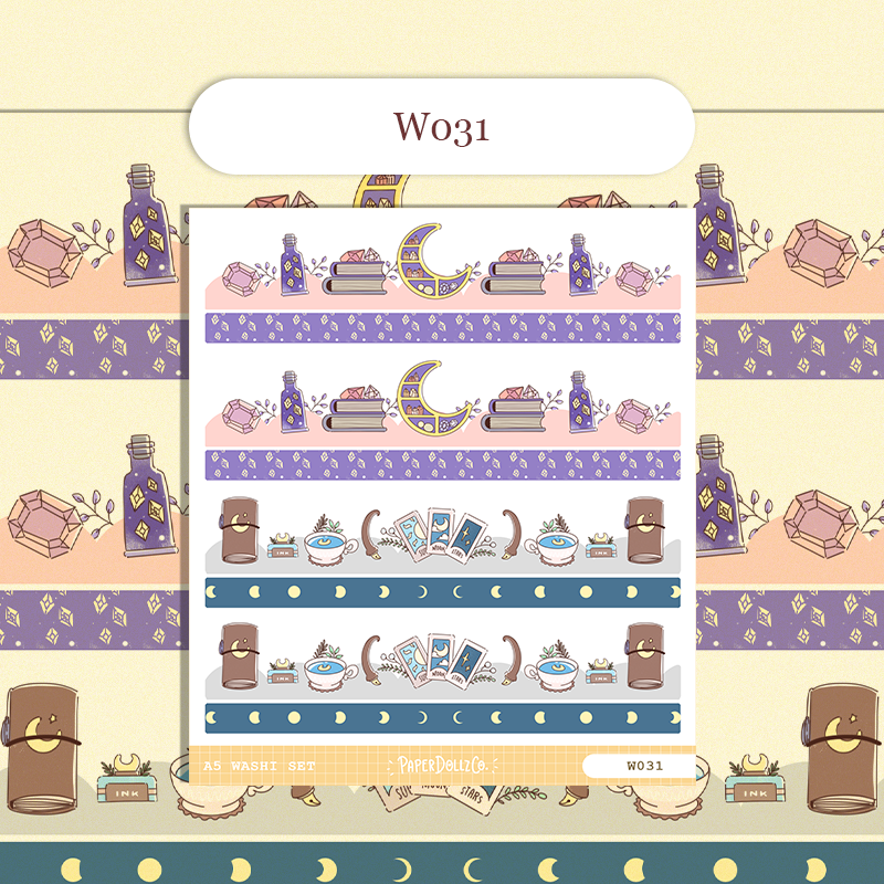 Paperdollzco | A5 Border Sticker | w031