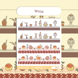 Paperdollzco | A5 Border Sticker | w034