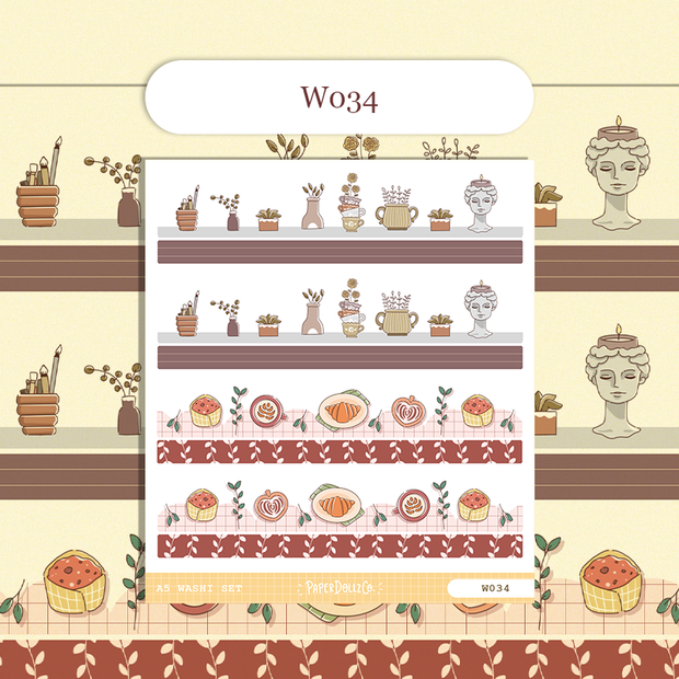 Paperdollzco | A5 Border Sticker | w034