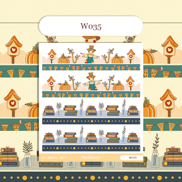 Paperdollzco | A5 Border Sticker | w035