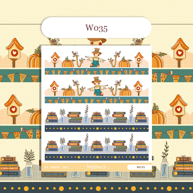 Paperdollzco | A5 Border Sticker | w035
