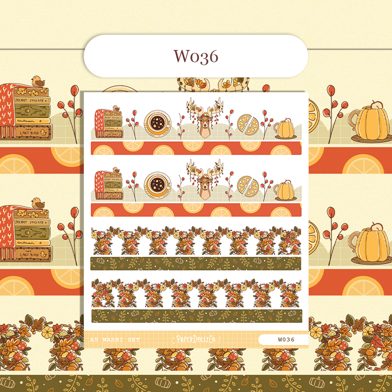 Paperdollzco | A5 Border Sticker | w036