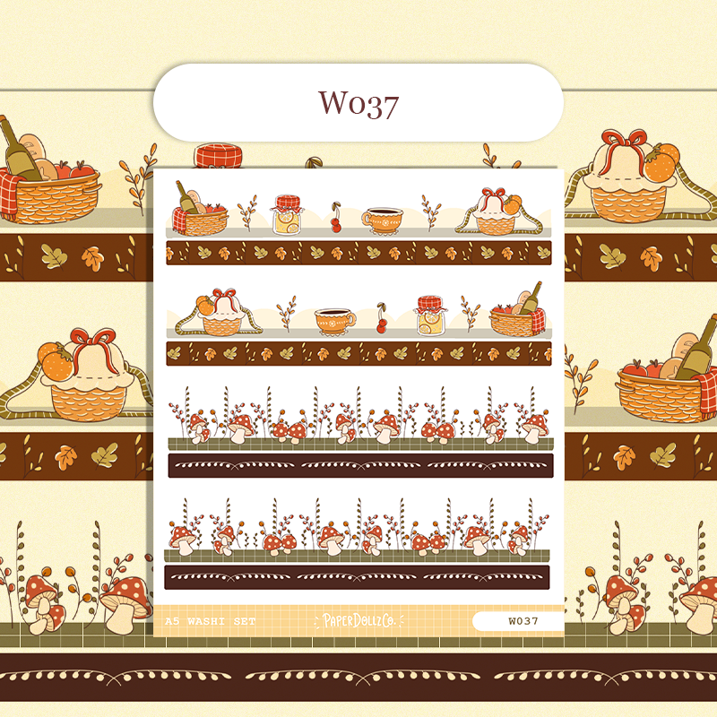 Paperdollzco | A5 Border Sticker | w037