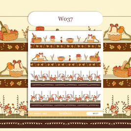 Paperdollzco | A5 Border Sticker | w037