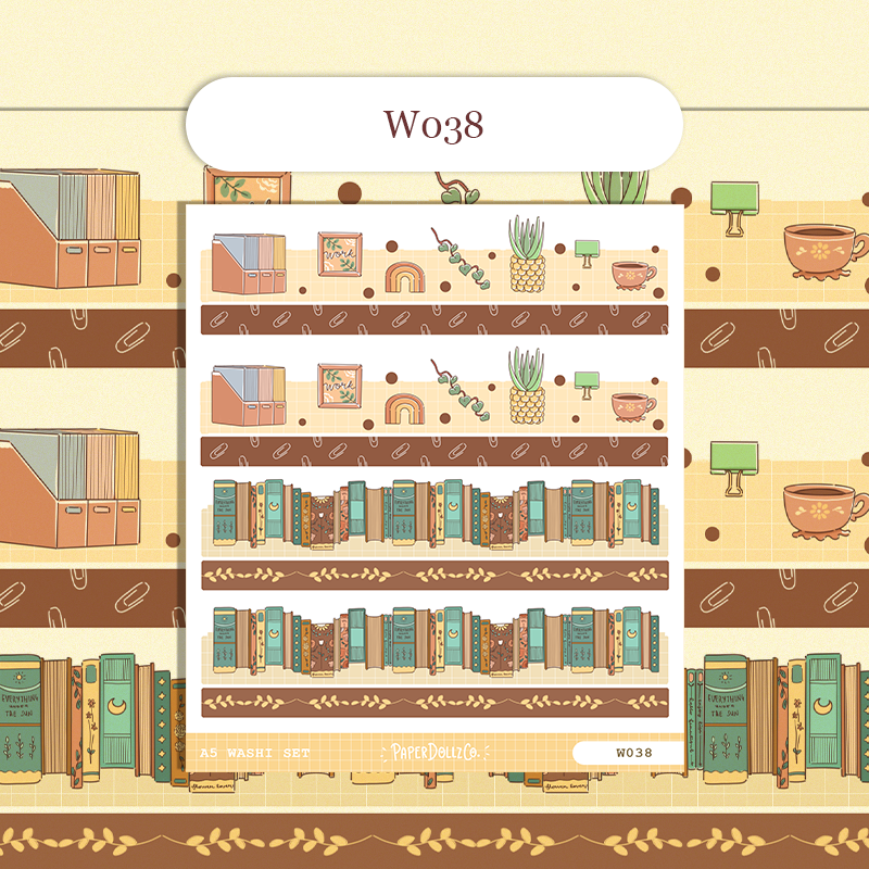 Paperdollzco | A5 Border Sticker | w038